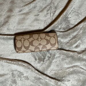 Coach Brown Signature Canvas Eyeglass Case